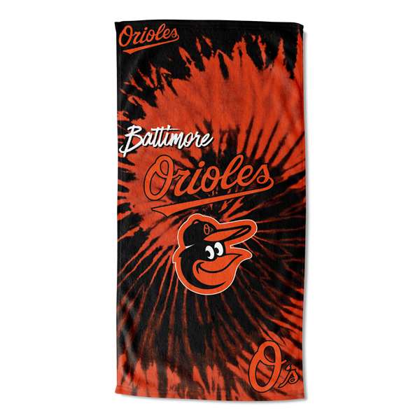 Baltimore Baseball Orioles Psychedelic Beach Towel 30X60 inches