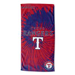 Texas Baseball Rangers Psychedelic Beach Towel 30X60 inches