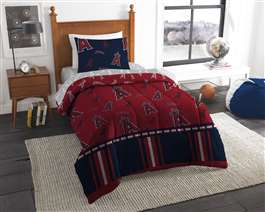 Los Angeles Angels Rotary Twin Bed in a Bag Set