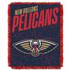 New Orleans Basketball Pelicans Double Play Woven Jacquard Throw Blanket 