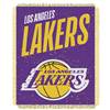 Los Angeles Basketball Lakers Double Play Woven Jacquard Throw Blanket 