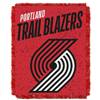 Portland Basketball Trailblazers Double Play Woven Jacquard Throw Blanket 