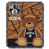 Brooklyn Basketball Nets Half Court Woven Jacquard Baby Throw Blanket 