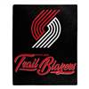 Portland Basketball Trailblazers Signature Raschel Plush Throw Blanket 50X60
