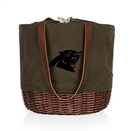Carolina Panthers Canvas and Willow Basket Tote