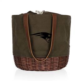 New England Patriots Canvas and Willow Basket Tote  