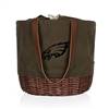 Philadelphia Eagles Canvas and Willow Basket Tote