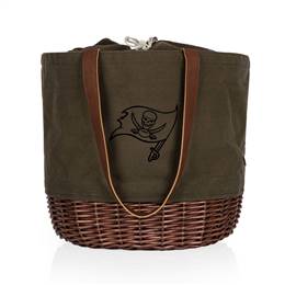 Tampa Bay Buccaneers Canvas and Willow Basket Tote