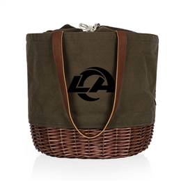 Los Angeles Rams Canvas and Willow Basket Tote