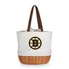 Boston Bruins Canvas and Willow Basket Tote