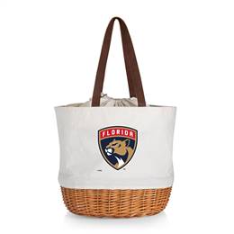 Florida Panthers Canvas and Willow Basket Tote
