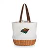 Minnesota Wild Canvas and Willow Basket Tote