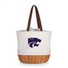 Kansas State Wildcats Canvas and Willow Basket Tote