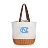 North Carolina Tar Heels Canvas and Willow Basket Tote