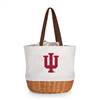 Indiana Hoosiers Canvas and Willow Basket Tote