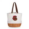 Cornell Big Red Canvas and Willow Basket Tote