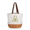 App State Mountaineers Canvas and Willow Basket Tote  
