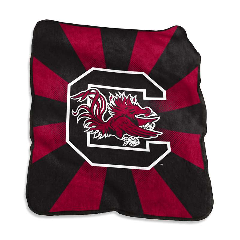 University of South Carolina Gamecocks Raschel Throw Blanket 60 X 50 inches