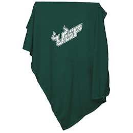 University of South Florida Bulls Sweatshirt Blanket Screened Print