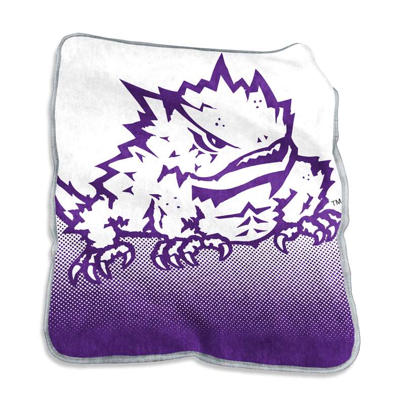 TCU Texas Christian University Horned Frogs Raschel Throw Blanket