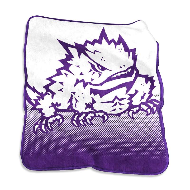 TCU Texas Christian University Horned Frogs Raschel Throw Blanket - 50 X 60 in.