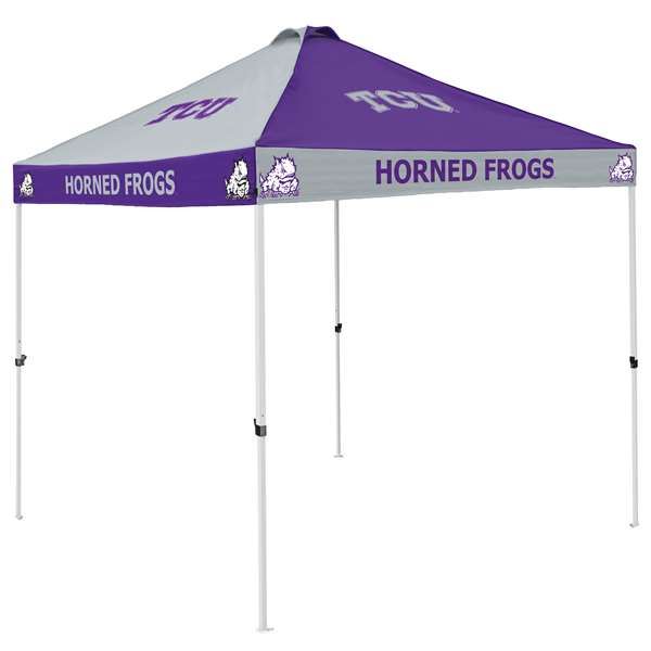 TCU Texas Christian University Horned Frogs 9 X 9 Checkerboard Canopy - Tailgate Tent with Carry Bag