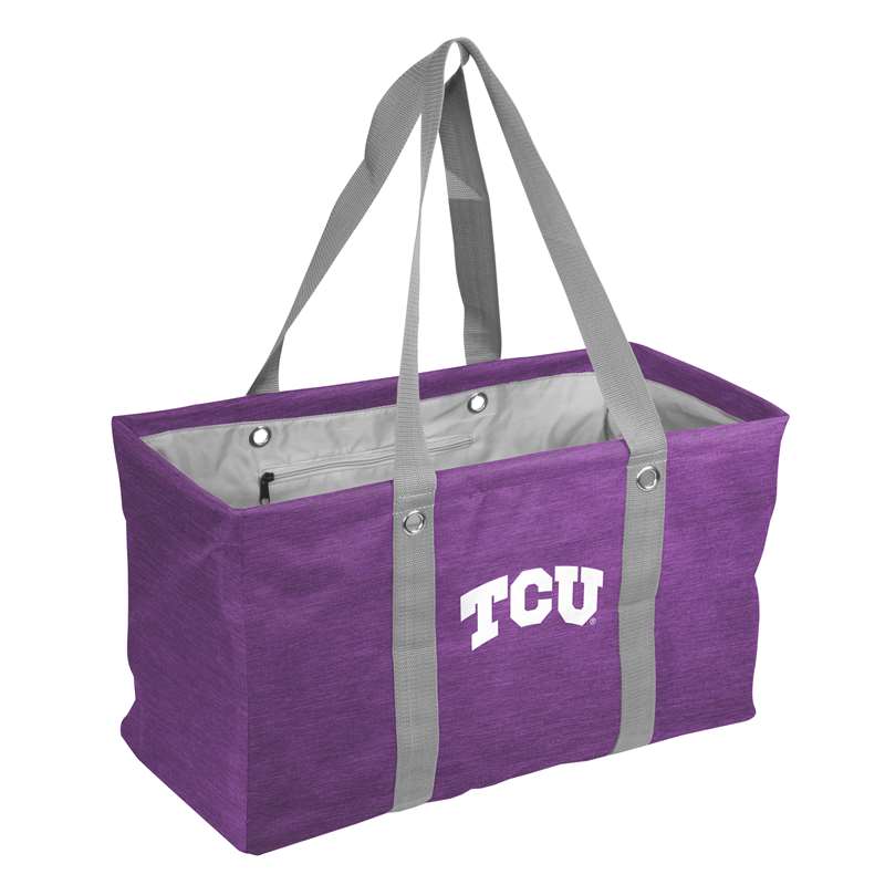 TCU Texas Christian University Horned Frogs Crosshatch Picnic Caddy Tote Bag