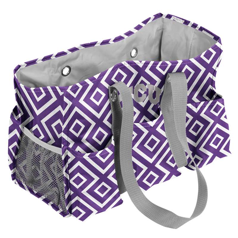 TCU Texas Christian University Horned Frogs Crosshatch Junior Picnic Caddy Tote Bag