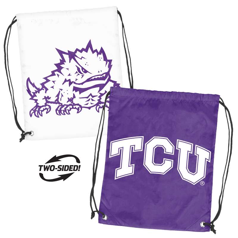 TCU Texas Christian University Horned Frogs Doubleheader Draw String Backsack