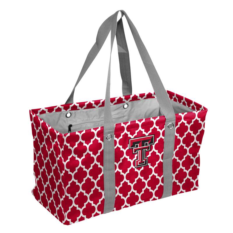 Texas Tech Quatrefoil Picnic Caddy