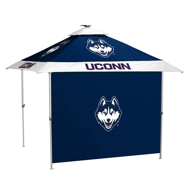 University of Connecticut Huskies 10 X 10 Pagoda Canopy Tailgate Tent With Side Panel