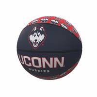 University of Connecticut UCONN Huskies Repeating Logo Youth Size Rubber Basketball