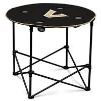 Vanderbilt University Comodores Round Folding Table with Carry Bag