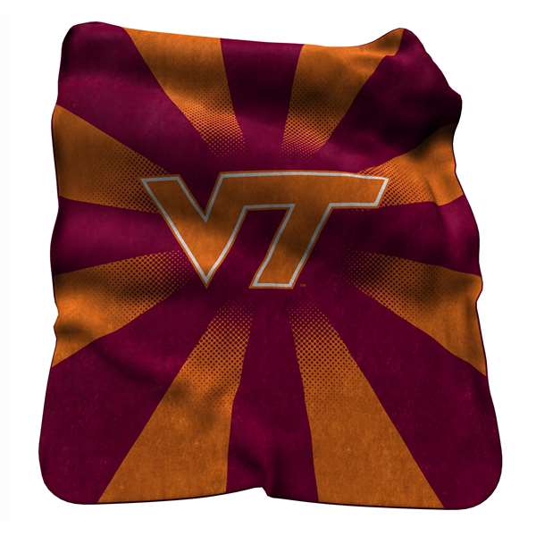 Virginia Tech Hokies Raschel Throw Blanket 60 X 50 inches