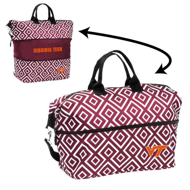 Virginia Tech Hokies Expandable Tote Bag