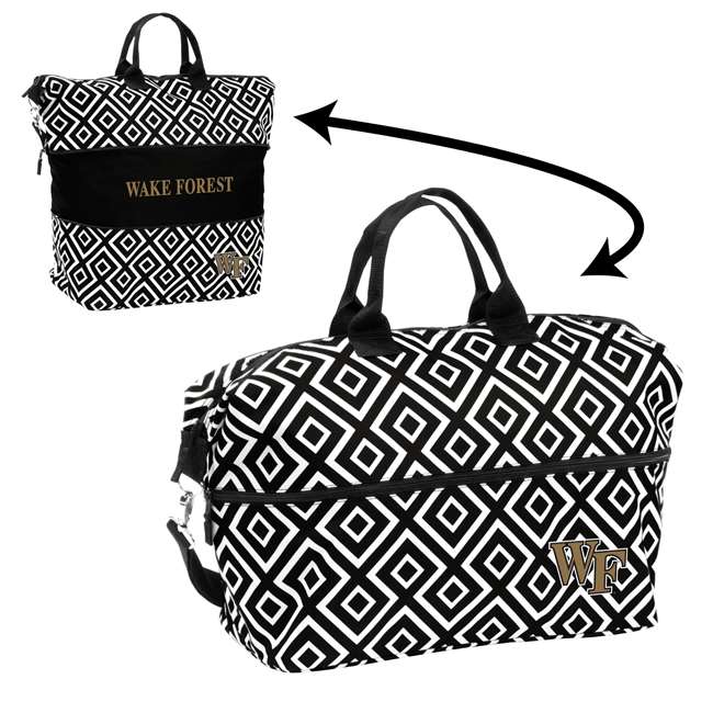 Wake Forest University Deamon Deacons Expandable Tote Bag