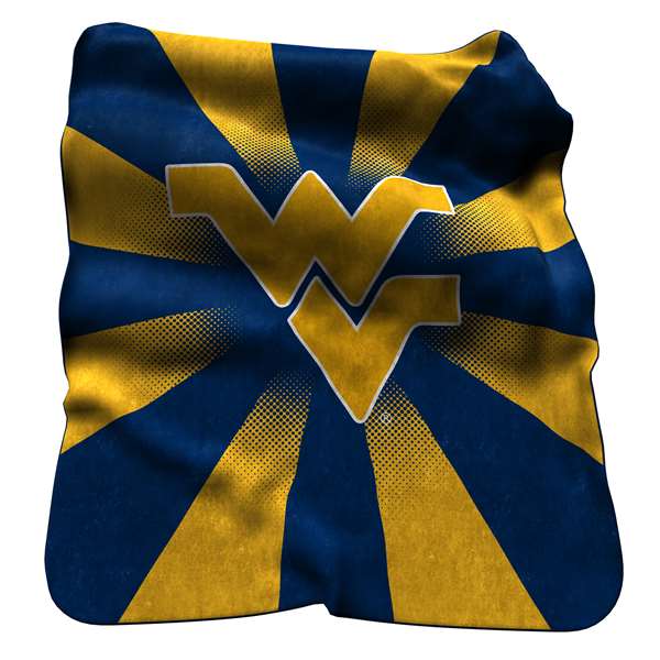 University of West Virginia Mountaineers Raschel Throw Blanket 60 X 50 inches