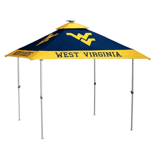 University of West Virginia Pagoda 10 X 10 Canopy with Solar Light