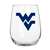 West Virginia 16oz Gameday Curved Beverage Glass