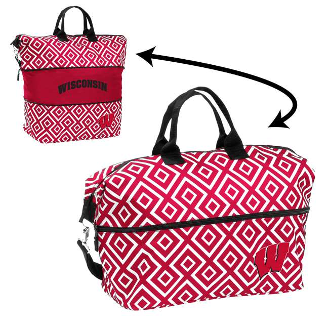 University of Wisconsin Badgers Expandable Tote Bag