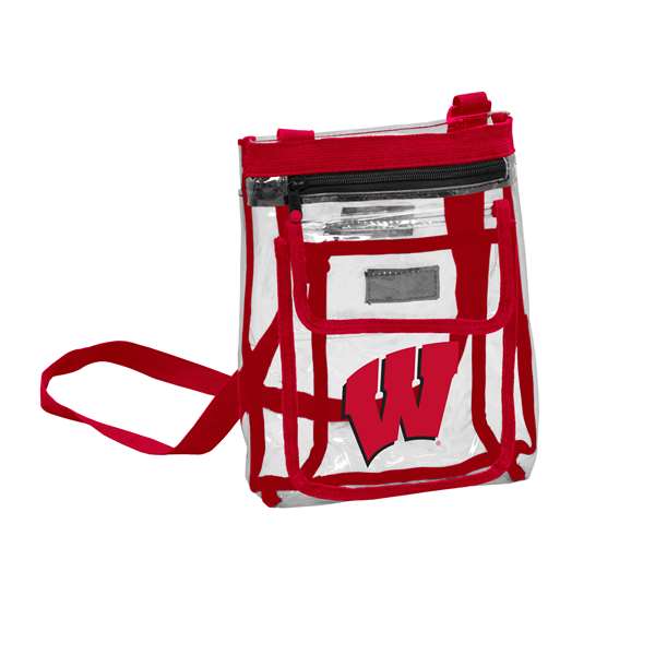University of Wisconsin Badgers Clear Gameday Crossbody Tote Bag