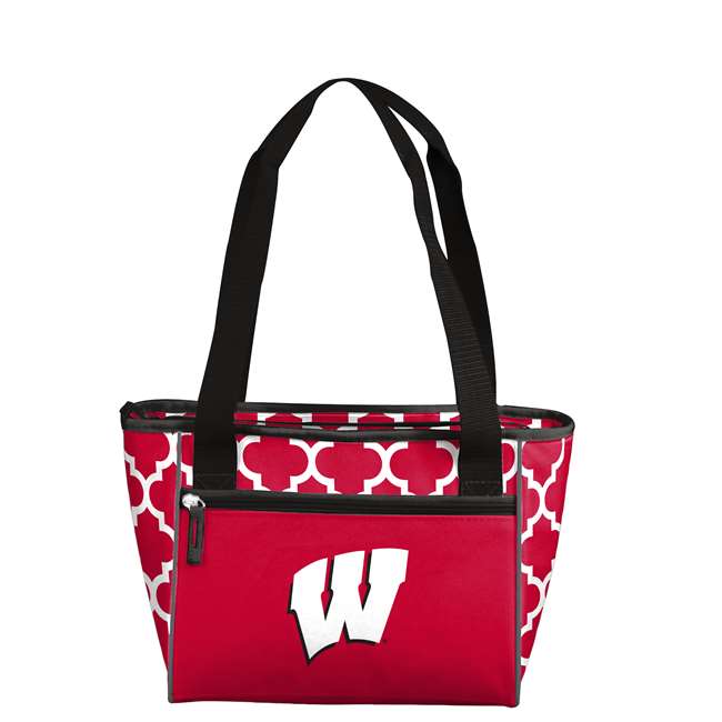 University of Wisconsin Badgers Quatrefoil 16 Can Cooler Tote 83 - 16 Cooler Tote