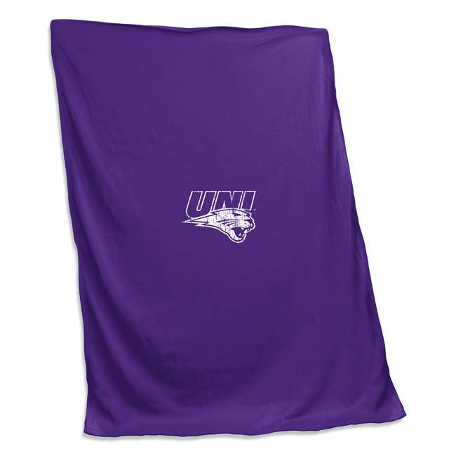 Northern Iowa University Sweatshirt Blanket Screened Print