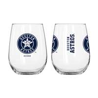 Houston Astros 16oz Gameday Curved Beverage Glass