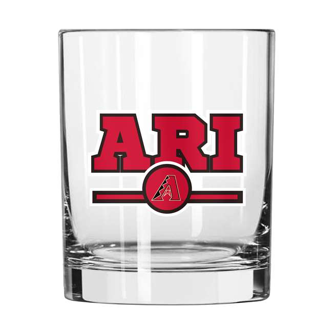 Arizona Diamondbacks 14oz Letterman Rock Glass (2 Pack)