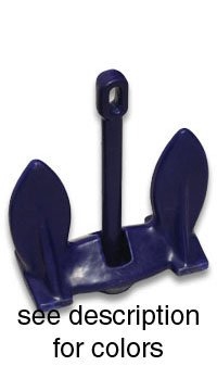 15 Lb Black Vinyl Coated Navy Anchor