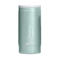 Atlanta Braves  Vertical Powder Coat Slim Can Coolie