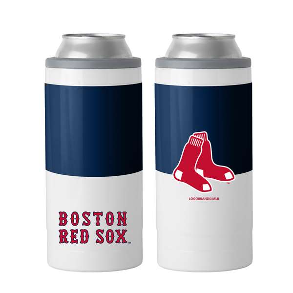 Boston Red SoxColorblock 12oz Slim Can Stainless Steel Coozie