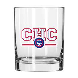 Chicago Cubs 14oz Letterman Rock Glass (2 Pack)