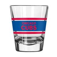 Chicago Cubs 2oz Stripe Shot Glass (2 Pack)